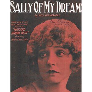 Sally of My Dreams Sheet Music 1928 Madge Bellamy Mother Knows Best